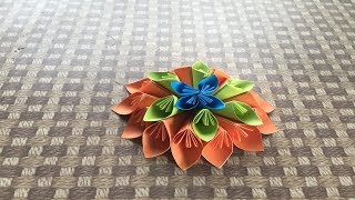 DIY : Easy Paper Flower Tutorial : Kusudama Paper Flower : Origami Flower