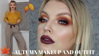 AUTUMN/FALL MAKEUP TUTORIAL WITH OUTFIT | MORPHE X JACLYN HILL PALETTE | ELOISE MAE MAKEUP