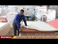 మన కళ్ళముందే పరుపు తయార్ biggest mattress factory in hyderabad ఒక్క పరుపు కొరియర్ relaxon mattresses