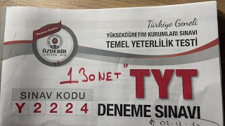 Özdebir 3 TG TYT DENEME SONUCUM (MSÜ SONUCUM) | #yks25 #yks