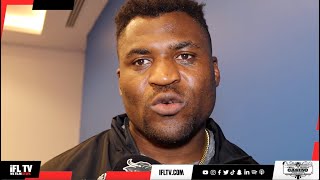 'I FEEL SAD' - DISTRAUGHT FRANCIS NGANNOU REACTS TO HIS KO LOSS TO JOSHUA | WANTS TO STAY IN BOXING