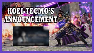 Samurai Warriors 5 Demo and Koei-Tecmo's Latest Announcement