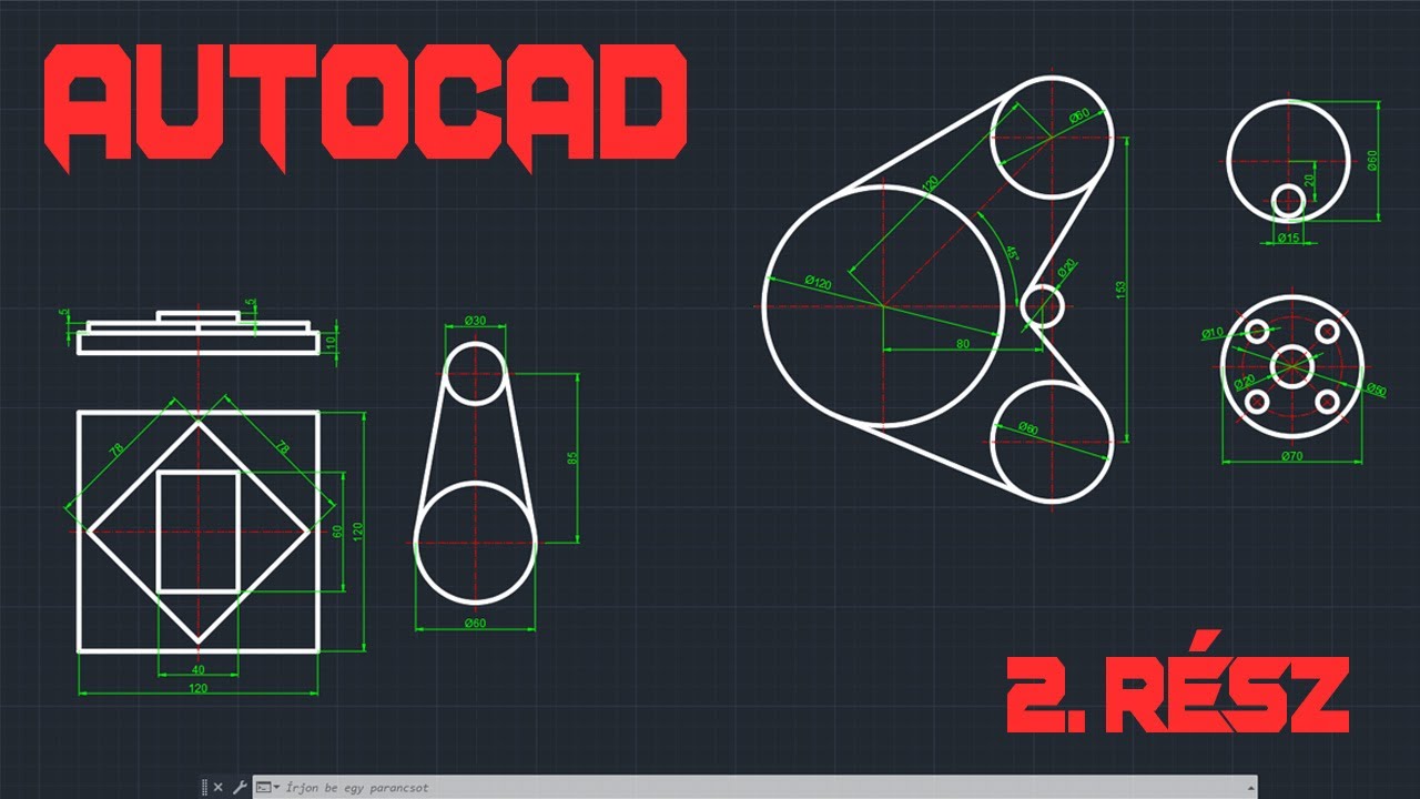 Autocad Tutorial 2 Rész Youtube