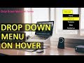 Drop Down Menu on Hover using HTML and CSS