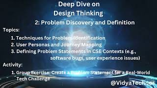 Design Thinking - Problem Discovery and Definition  -  Deep Dive