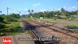 Galu Kumari express train passing train halt no 01