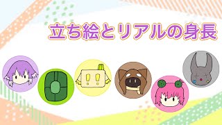 【BinTRoLL切り抜き】メンバーの立ち絵とリアルの身長【しるこ/じらいちゃん/かるてっと】