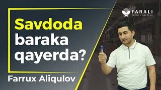 Savdoda baraka qayerda?