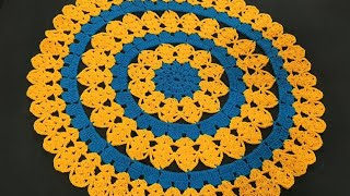 Crochet Thalposh | Crosia Thalpos Ke Design|Lokar Rumal| Hindi| Doily|New Design Tablemat/TableCover