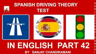 Spanish Driving Theory Test in English Part 42