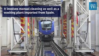 Inside Chennai metro rail depot in Koyambedu