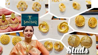 2025😍 Tanishq 22kt Gold Stud/ Top earrings designs with price/Daily wear/party wear earrings/Tanishq