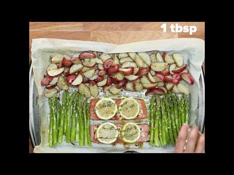 One-Pan Salmon with Lemon, Herbs and Vegetables Recipe from Tasty