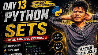 🔥 Day 13 | Python Sets Explained 💻 | Remove Duplicates 🚀 | 100 Days Python Challenge 💯