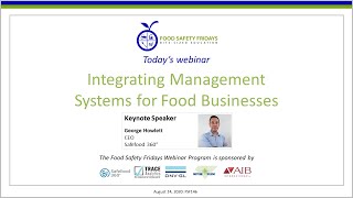 Integrating Management Systems for Food Businesses