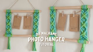 DIY PHOTO HANGER Step-by-Step Tutorial | Polaroid Wall Hanging