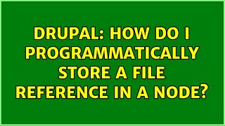 Drupal: How do I programmatically store a file reference in a node?