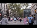 アキーラさん散策①スペイン・バルセロナ・旧市街目抜き通り・ランブラス通り ramblas street in barcelona spain