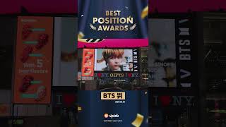 [UPICK BEST POSITION AWARDS Final winner]  BTS V │ U.S.A New York Times Square