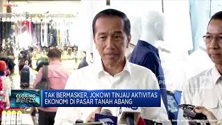 Usai Buka Perdagangan Saham, Jokowi Tinjau Tanah Abang