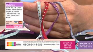 How to make Jewellery Using Lace - JewelleryMaker LIVE (AM) 29/09/2014