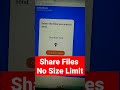 Send large files online | Share files with no size limit | transfer large files | toffeeshare#shorts