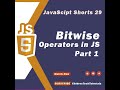 Bitwise Operators in JavaScript Part 1 in One Minute - JavaScript #shorts 29 🚀