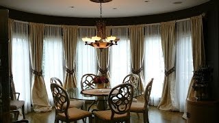 Silk curtains and drapes for an extravagant feel