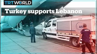 Turkey’s AFAD on the ground delivering aid in Lebanon