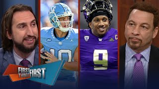 Falcons brass explains Draft pick, Chiefs get Worthy & Patriots take Maye | NFL | FIRST THINGS FIRST