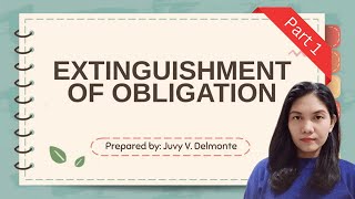 Business Law | Extinguishing of Obligation (Debt) | Part 1 | For Educational Purposes Only