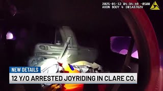 Sheriff’s office shares body cam footage of 12-year-old being apprehended after taking parents' c...