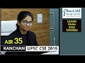 IAS Preparation Strategy by UPSC Topper Kanchan AIR 35, CSE 2019 | Rau’s IAS