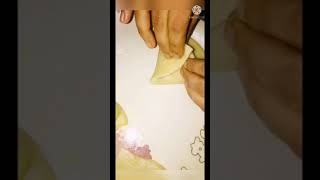 Easy Singara’s folding|সহজে সিংগারার ভাজ #shorts