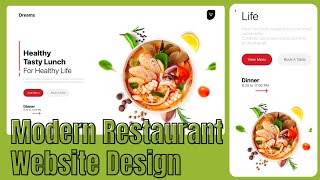 Build responsive Restaurant website landing page using Html, CSS \u0026 Angular18 | html css tutorial