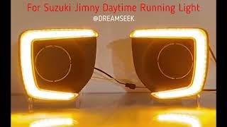 Dreamseek LED DRL For Suzuki Jimny 2012-2018 Daytime Running Light Fog Lamp With Turn Signal Light