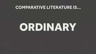 What is Comparative Literature? University of Reading