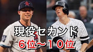 【MLB】現役セカンドTOP10  10位～6位  (2021)