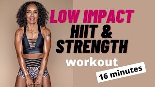 Full body Low impact HIIT & strength workout | for menopause weight loss workout over 50