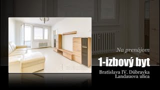 Krásny novo-zrekonštruovaný 1-izb. byt, BA IV. Dúbravka, Landauova ul.