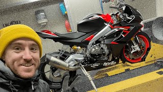 First DYNO run for FACTORY built aprilia