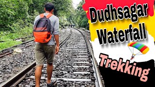 DUDHSAGAR WATERFALL:One Of The Best Dazzling Monsoon Adventures Travel Trip:Goa Trekking