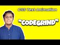 Amazing CSS 3D Text Animation. Complete tutorial | Code Grind