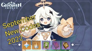 Genshin Impact September New Codes