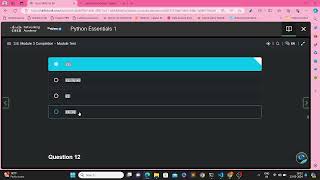 Cisco Python Course (Module 3): 3.8. Module 3 Completion – Module Test