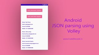 Android JSON parsing using Volley | CodeDecode