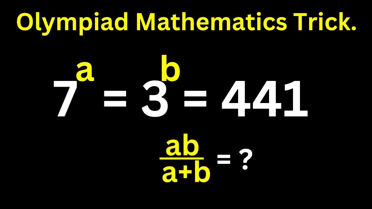 Math Olympiad Ab/a+b=? | Olympiad Mathematics Question. | Algebra ...