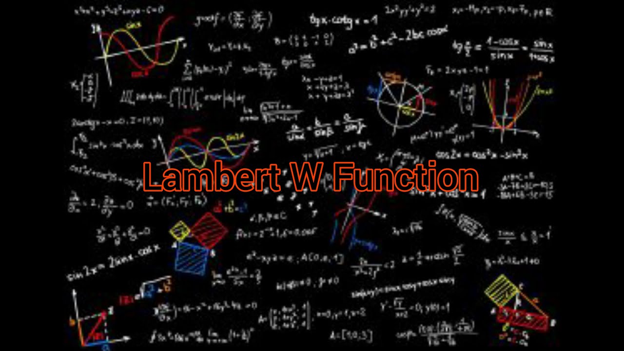 Lambert W Function Made Easy. Papa Lambert Will Be Impressed! 😁 - YouTube