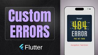 Custom Error widget | Flutter