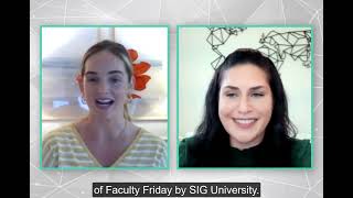 SIG University Faculty Friday Series interview with Elizabeth Mantovani